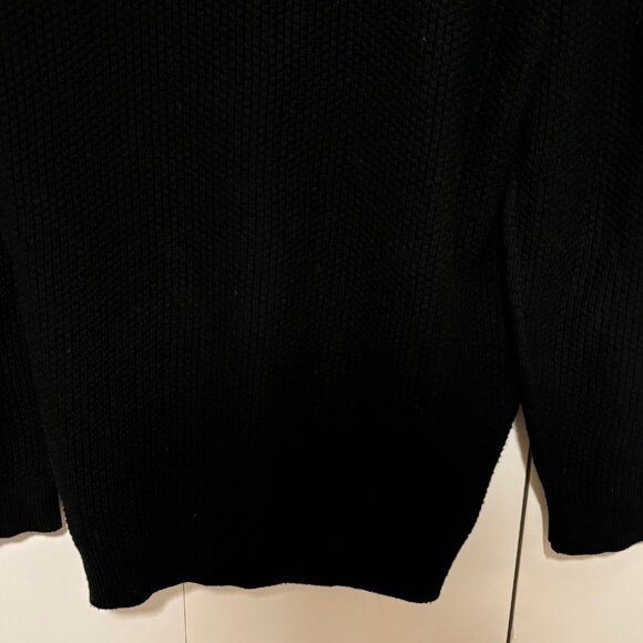 John Smedley Black Merino Wool Crewneck Sweater  Made In England Size XL - Picture 11 of 16
